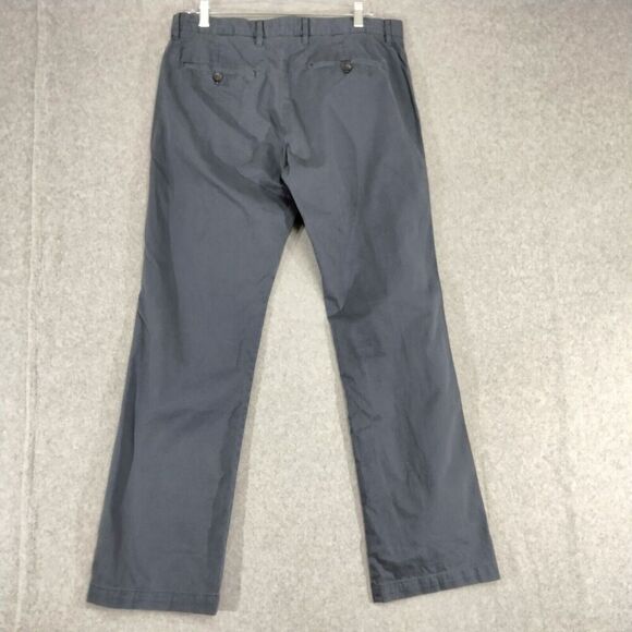 Marc Anthony Mens Size 34W x 29L Blue Khaki Chino Flat Front Pants Workwear - Picture 7 of 11